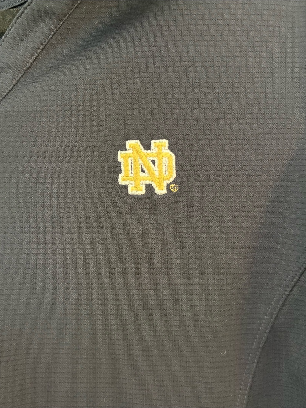Norte Dame Women’s Navy and Gold Performance Short Sleeve Polo - Picture 4 of 8